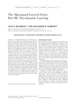 The Skaergaard Layered Series. Part III. Non