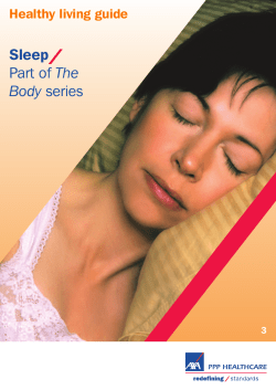 Sleep - AXA PPP Healthcare