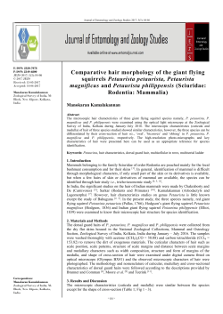 - Journal of Entomology and Zoology Studies