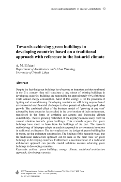 Towards achieving green buildings in developing countries based