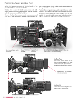 Panasonic+Codex VariCam Pure
