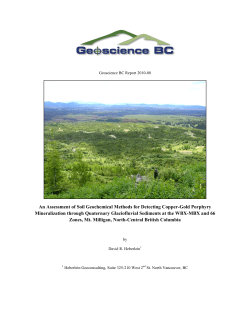 An Assessment of Soil Geochemical Methods for Detecting Copper