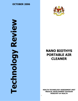 NANO BIOTHYS PORTABLE AIR CLEANER