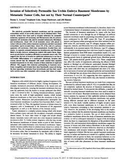 Invasion of Selectively Permeable Sea Urchin