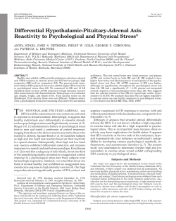 Differential Hypothalamic-Pituitary