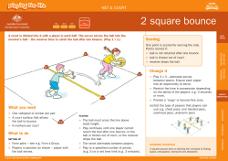 2 square bounce - Sporting Schools
