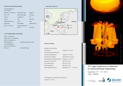 10th Liège Conference on Materials for Advanced Power Engineering