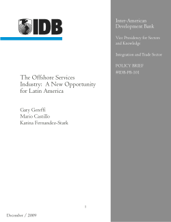 The offshore service industry_LAC. 2009