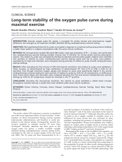 Long-term stability of the oxygen pulse curve during maximal exercise