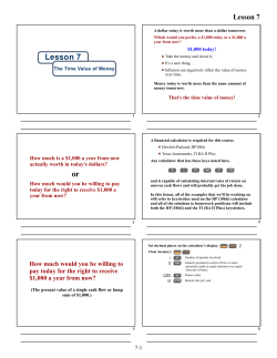 Set 2: Lesson 7 notes