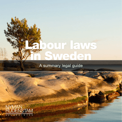 Labour laws in Sweden