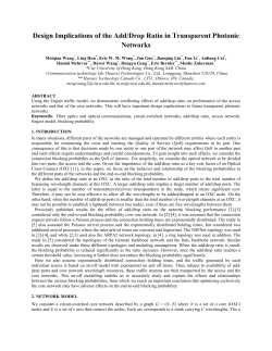 Design Implications of the Add/Drop Ratio in Transparent Photonic