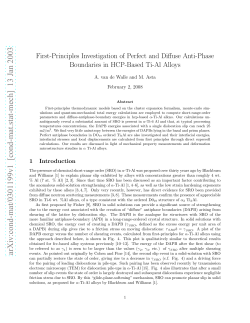 First-Principles Investigation of Perfect and Diffuse Anti
