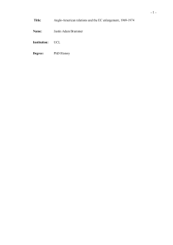 Title: Anglo-American relations and the EC enlargement, 1969