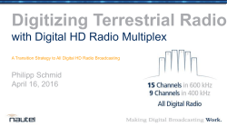 Digitizing Terrestrial Radio