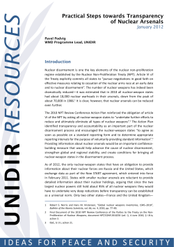 Practical Steps towards Transparency of Nuclear Arsenals