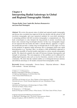 Chapter 4 Interpreting Radial Anisotropy in Global and Regional