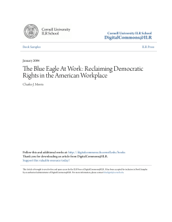 The Blue Eagle At Work - DigitalCommons@ILR