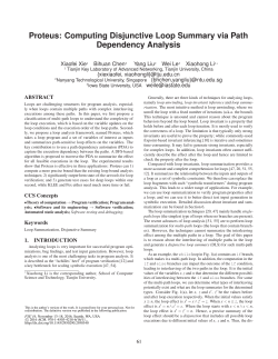 Computing Disjunctive Loop Summary via Path Dependency Analysis