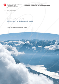 Climatology of Alpine north foehn