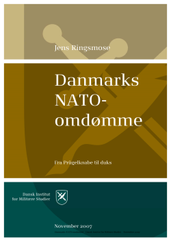 Danmarks NATO- omd&oslash;mme - Center for Milit&aelig;re Studier