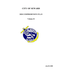 City of Seward 2020 Comprehensive Plan Volume II
