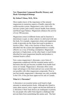 PRO Magnesium L-Threonate