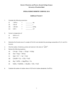 Additional Tutorials - University of KwaZulu