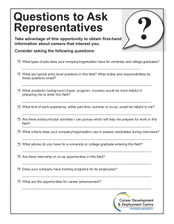 Take advantage of this opportunity to obtain first