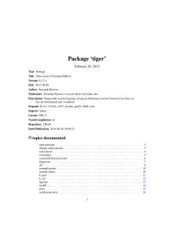 Package `tiger`