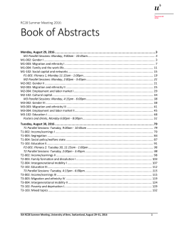 Book of Abstracts - Economic inequalities, deprivation, and poverty