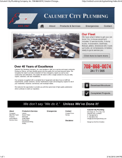 Calumet City Plumbing Compa