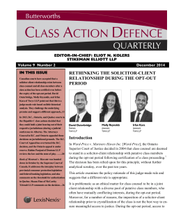 rethinking the solicitor-client relationship during the opt