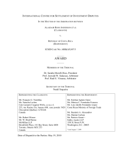 Award - italaw