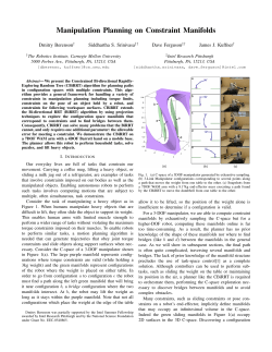 Manipulation Planning on Constraint Manifolds