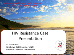 HIV Resistance Case Presentation