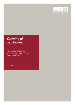 Crewing of appliances