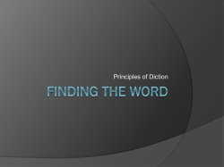 Finding the word - Lone Star College