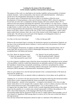 Looking for the atoms of the left periphery: on the interface legibility