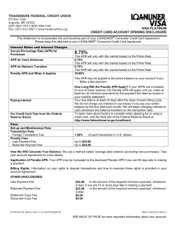 F2 8.75% - Trademark Federal Credit Union