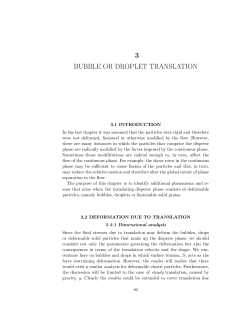 3 BUBBLE OR DROPLET TRANSLATION