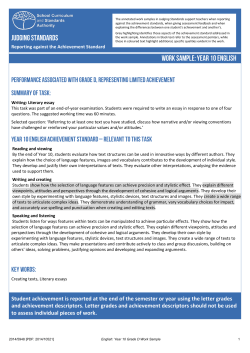 Student achievement is reported at the end of the - K