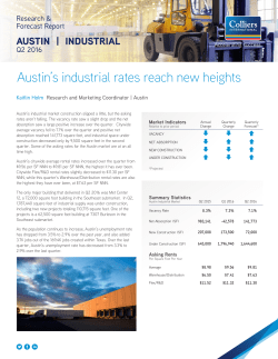 Austin`s industrial rates reach new heights