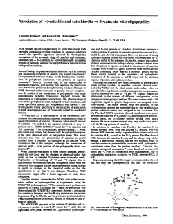 Association of + )-catechin and catechin-( 4a ~ 8
