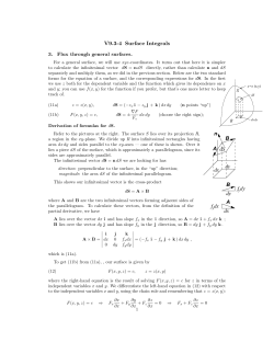 Flux Through General Surfaces