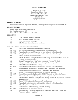 CV Link - edu.unh.cola - University of New Hampshire