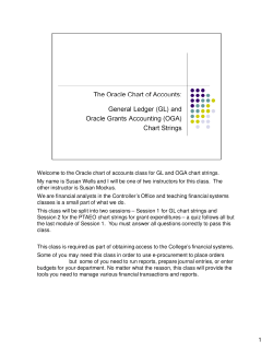 GL Chart Strings - Dartmouth College