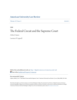 The Federal Circuit and the Supreme Court
