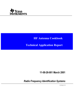 HF Antenna Cookbook