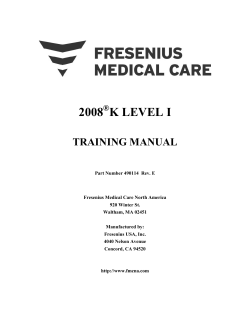 2008K Level I Training Manual